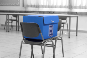 כמה נייר נכנס לקלפי מיוחד ליום הבחירות טקסט רץ הוצאה לאור